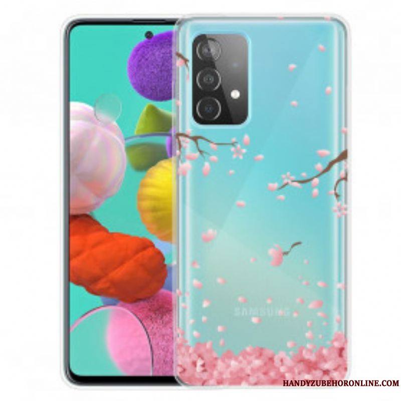 Coque Samsung Galaxy A52 4G / A52 5G / A52s 5G Branches à Fleurs