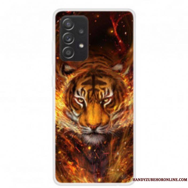 Coque Samsung Galaxy A52 4G / A52 5G / A52s 5G Flexible Tigre