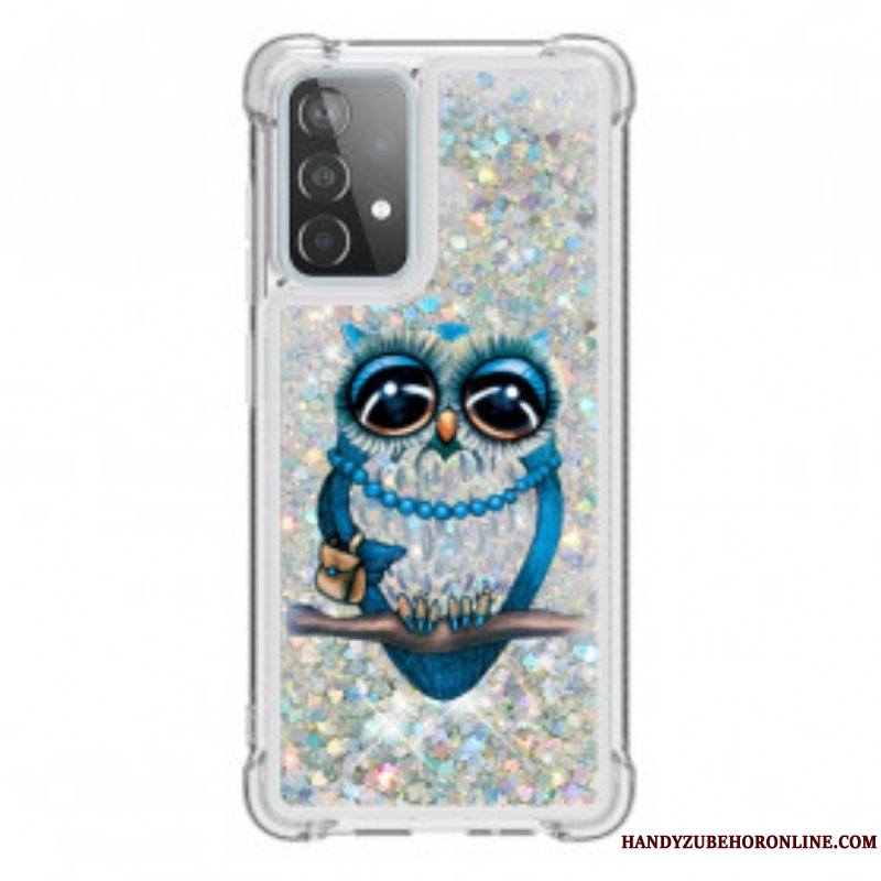 Coque Samsung Galaxy A52 4G / A52 5G / A52s 5G Miss Hibou Paillettes