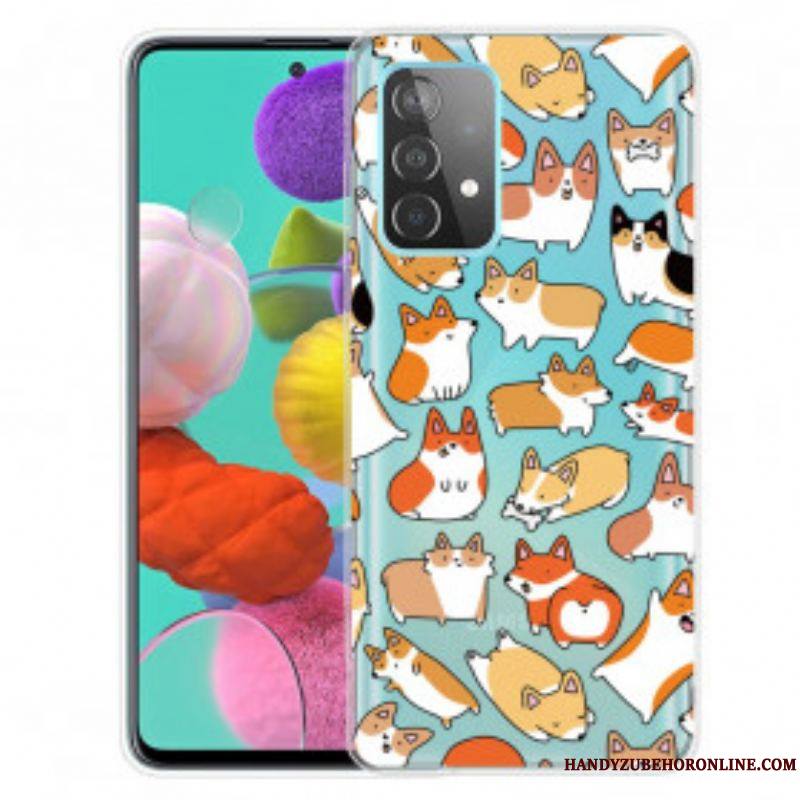 Coque Samsung Galaxy A52 4G / A52 5G / A52s 5G Transparente Multiples Chiens