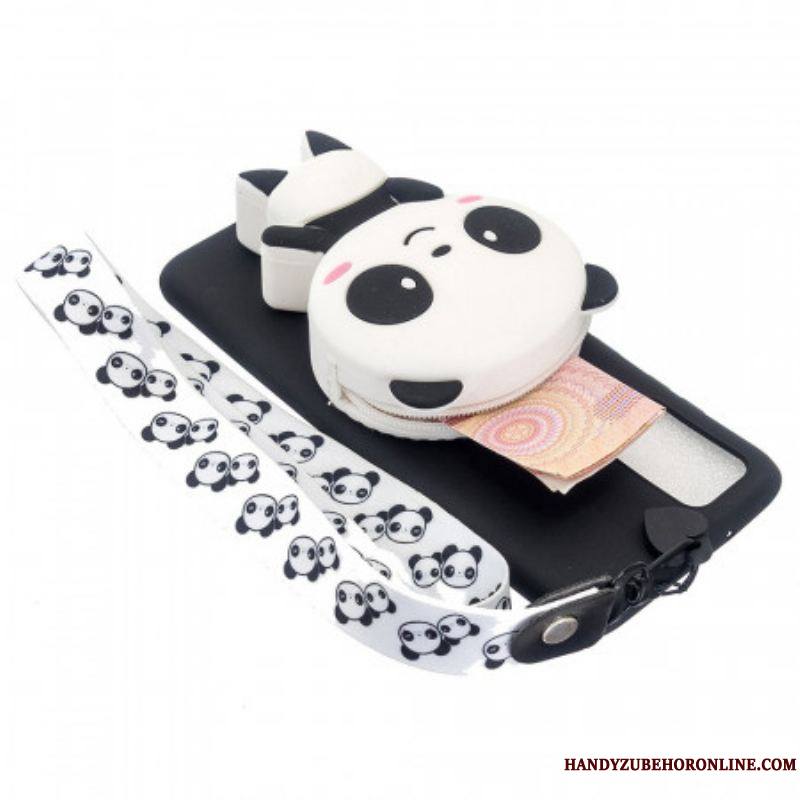 Coque Samsung Galaxy A53 5D Panda 3D avec lanière Mousqueton