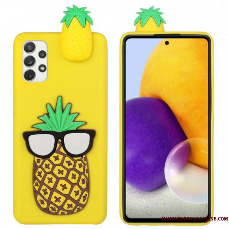 Coque Samsung Galaxy A53 5G Ananas Lunettes 3D