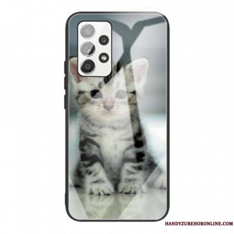 Coque Samsung Galaxy A53 5G Verre Trempé Chaton