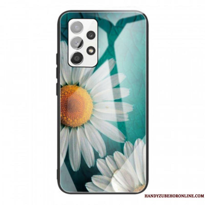 Coque Samsung Galaxy A53 5G Verre Trempé Marguerite