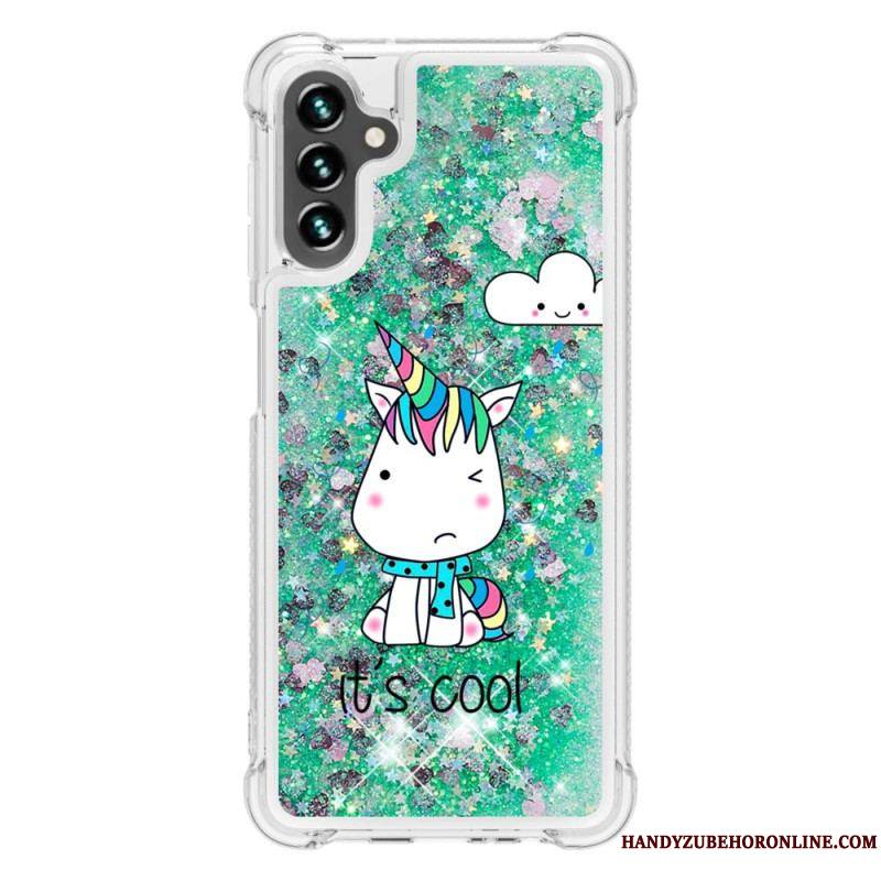 Coque Samsung Galaxy A54 5G Licornes à Paillettes