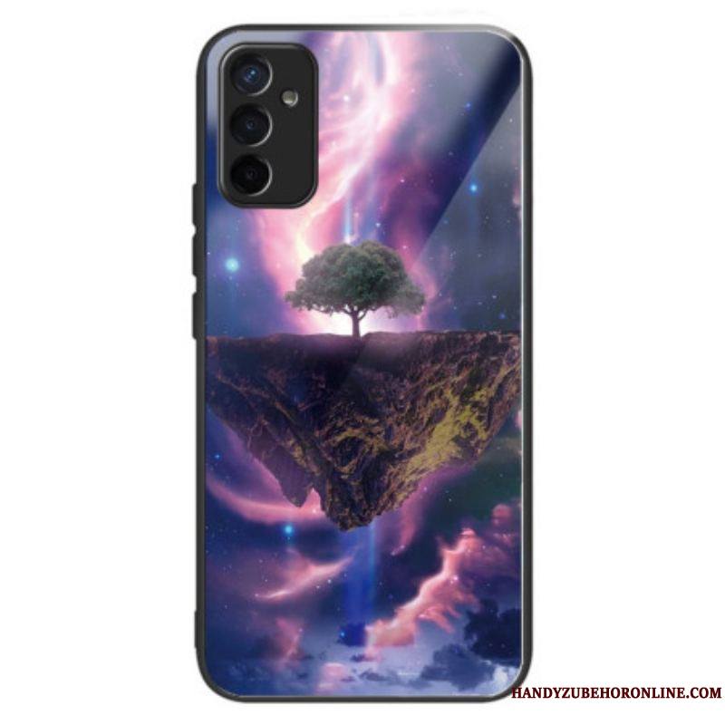 Coque Samsung Galaxy M13 Verre Trempé Arbre Futuriste