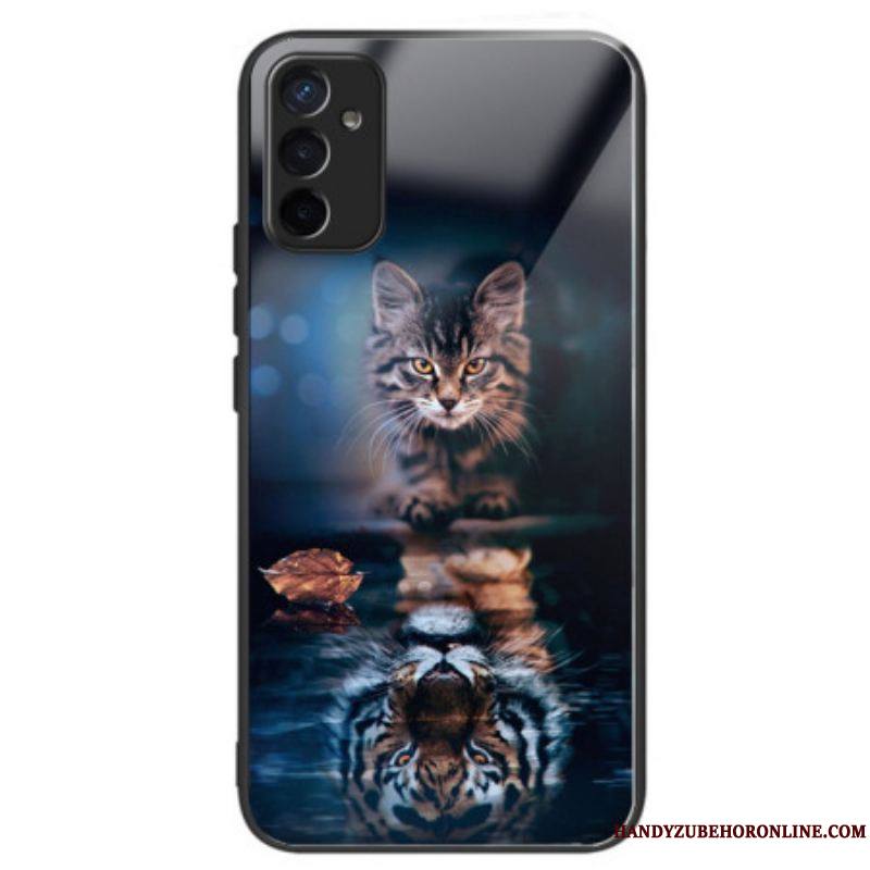 Coque Samsung Galaxy M13 Verre Trempé Chat