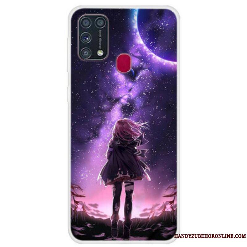 Coque Samsung Galaxy M31 Pleine Lune Magique