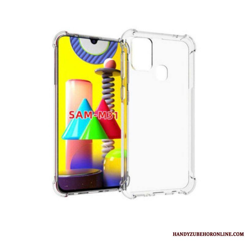 Coque Samsung Galaxy M31 Transparente Coins Renforcés