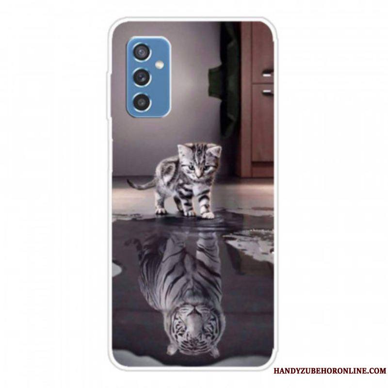 Coque Samsung Galaxy M52 5G Chaton rêveur