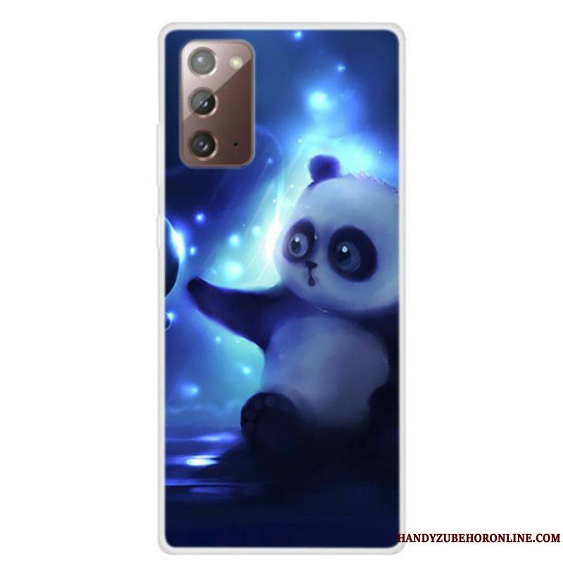 Coque Samsung Galaxy Note 20 Panda dans l'Espace