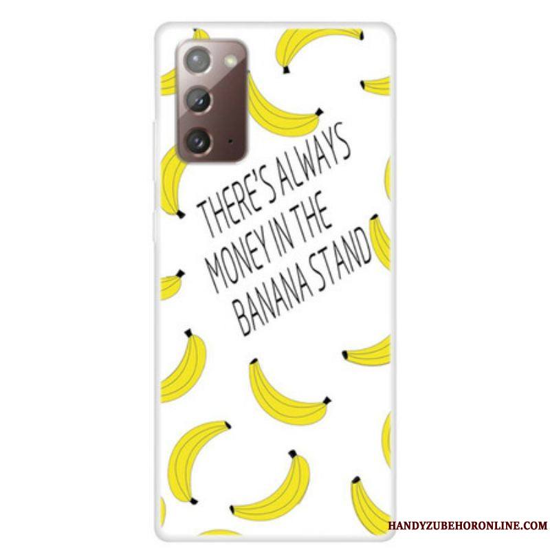 Coque Samsung Galaxy Note 20 Transparente Banana Money