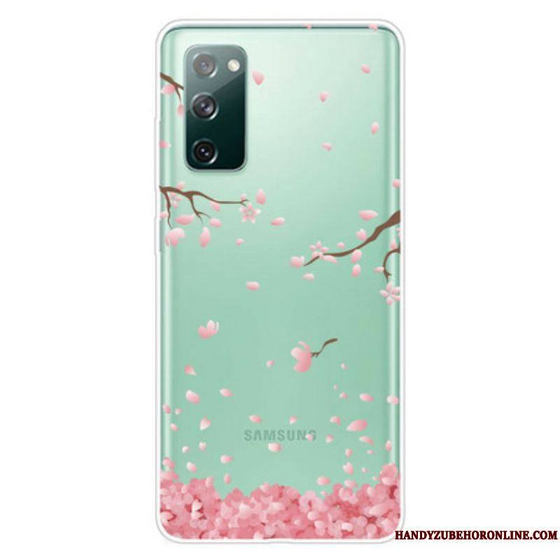 Coque Samsung Galaxy S20 FE Branches à Fleurs