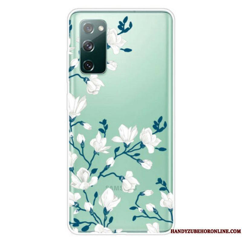 Coque Samsung Galaxy S20 FE Fleurs Blanches