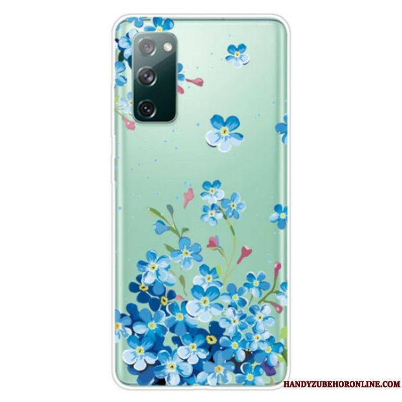 Coque Samsung Galaxy S20 FE Fleurs Bleues