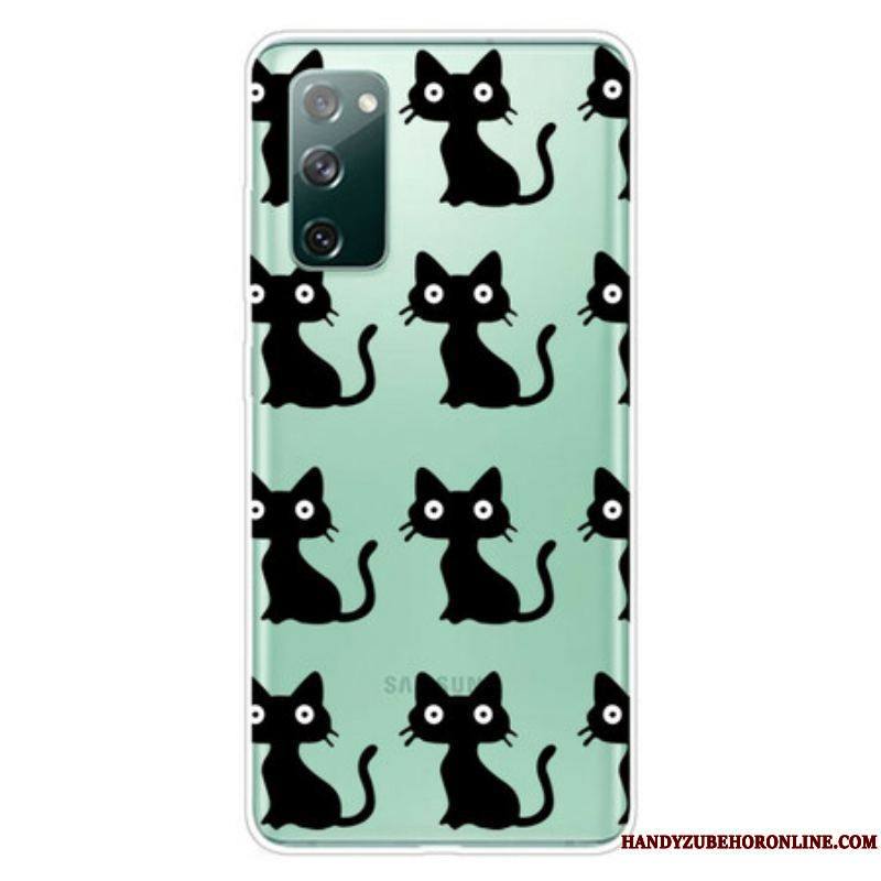 Coque Samsung Galaxy S20 FE Multiples Chats Noirs