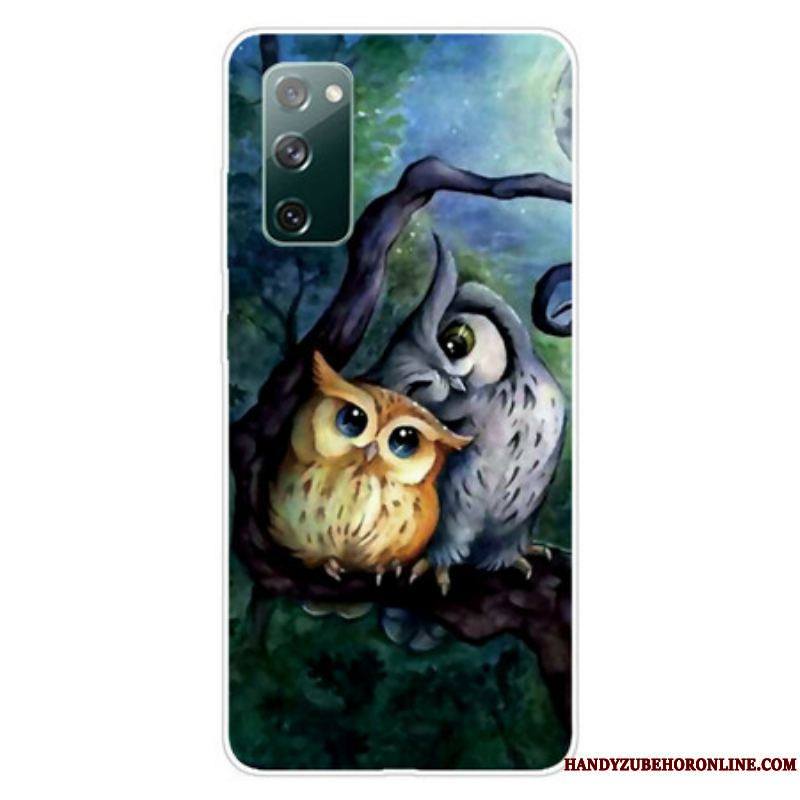 Coque Samsung Galaxy S20 FE Peinture Hiboux