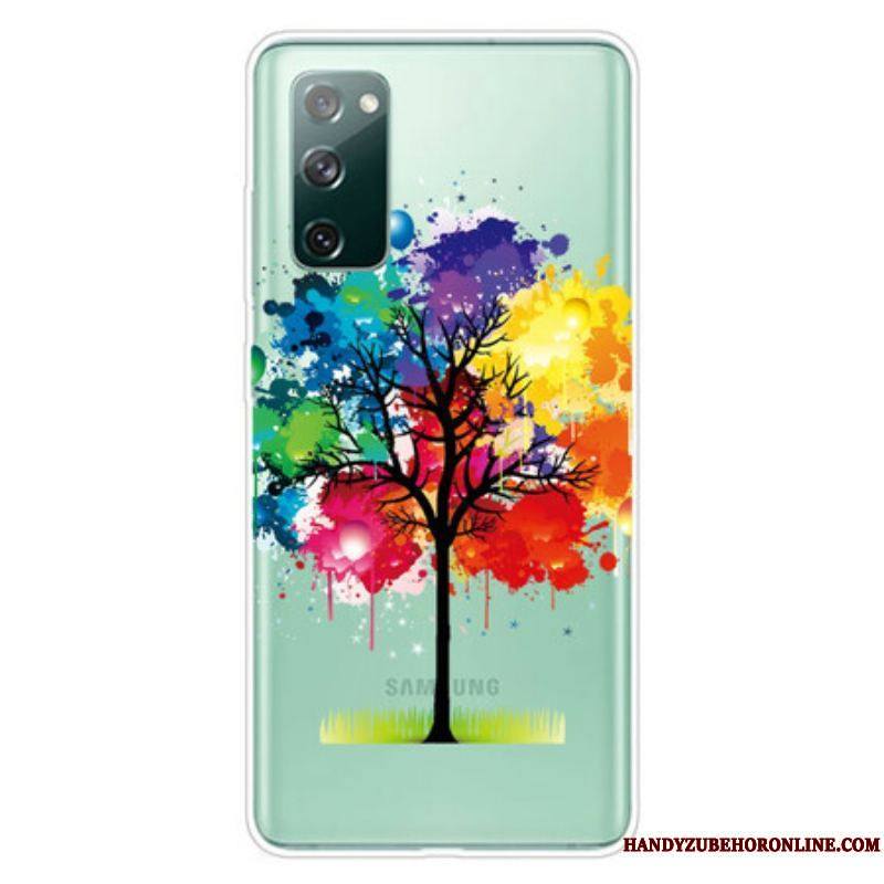 Coque Samsung Galaxy S20 FE Transparente Arbre Aquarelle