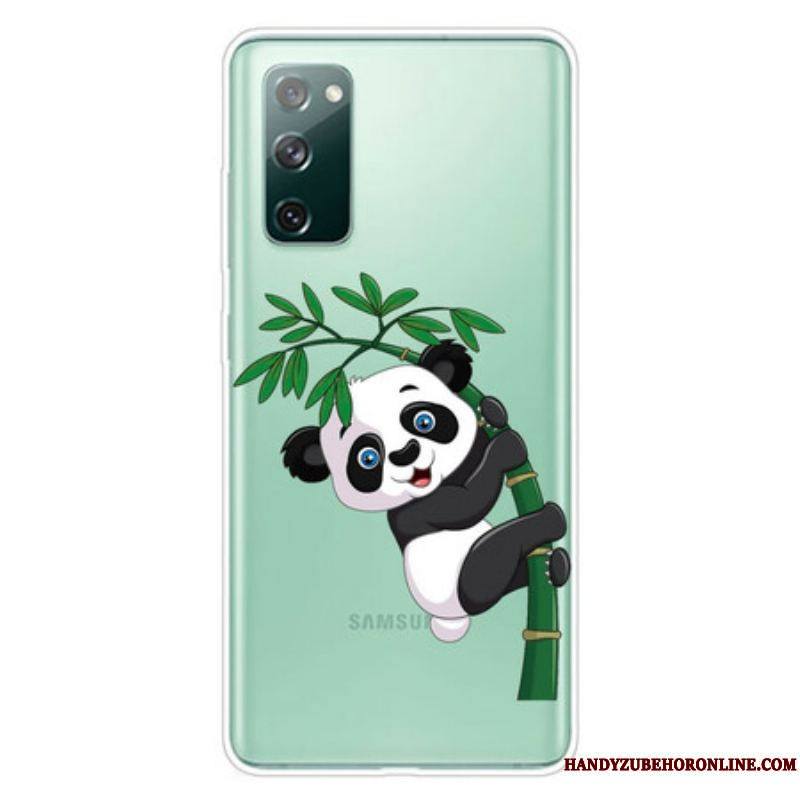 Coque Samsung Galaxy S20 FE Transparente Panda Sur Le Bambou