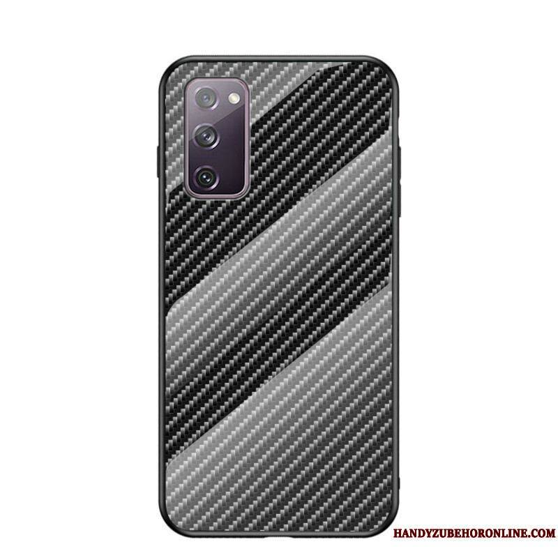 Coque Samsung Galaxy S20 FE Verre Trempé Fibre Carbone