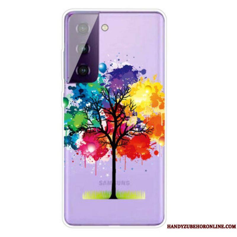 Coque Samsung Galaxy S21 5G Arbre Aquarelle