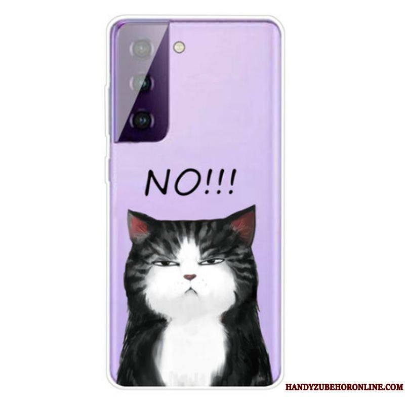 Coque Samsung Galaxy S21 5G Le Chat Qui Dit Non