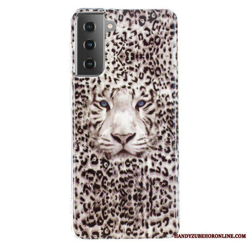 Coque Samsung Galaxy S21 5G Leopard Fluorescente