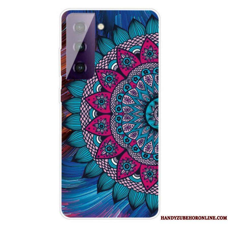 Coque Samsung Galaxy S21 5G Mandala Coloré