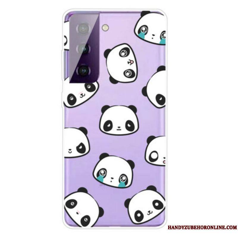 Coque Samsung Galaxy S21 5G Pandas Sentimentaux