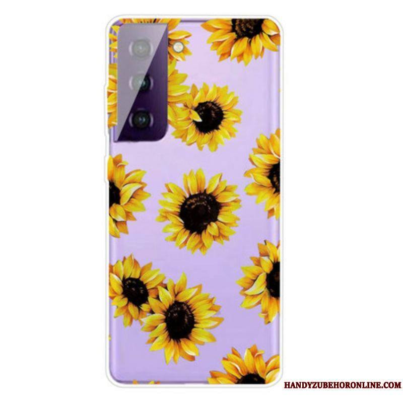 Coque Samsung Galaxy S21 5G Tournesols