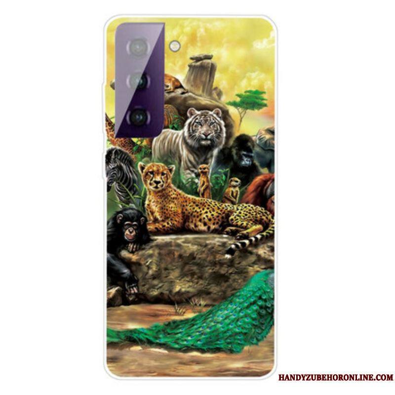 Coque Samsung Galaxy S21 FE Animaux Safari