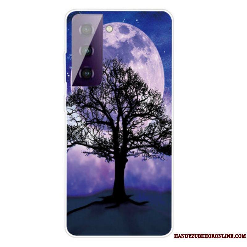 Coque Samsung Galaxy S21 FE Arbre et Lune