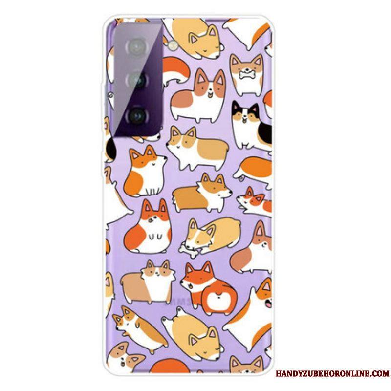 Coque Samsung Galaxy S21 FE Multiples Chiens