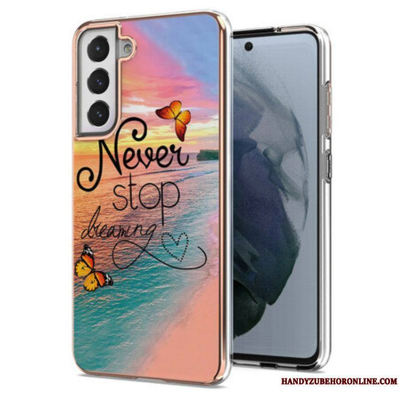 Coque Samsung Galaxy S21 FE Never Sto Dreaming Papillons