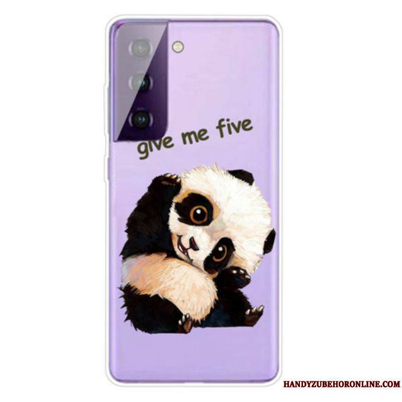 Coque Samsung Galaxy S21 FE Panda Give Me Five