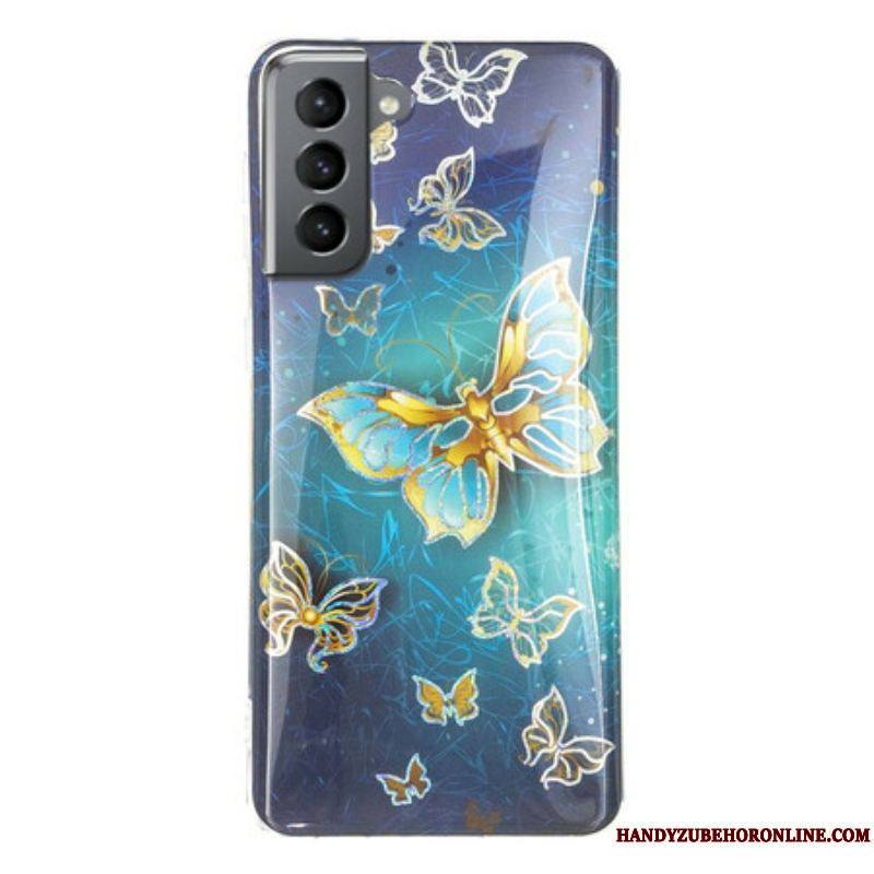 Coque Samsung Galaxy S21 FE Papillons Design