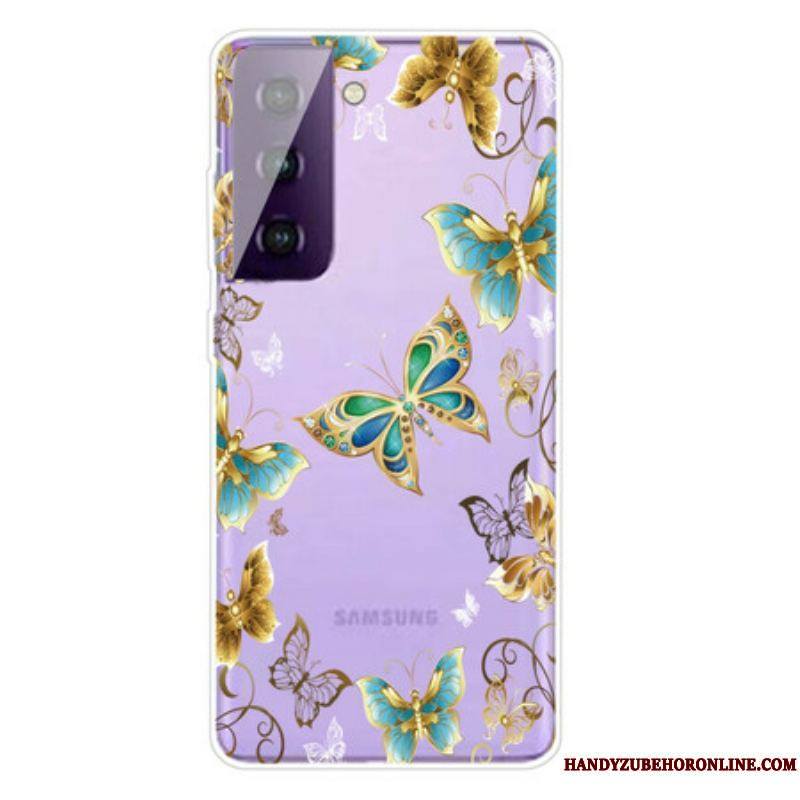 Coque Samsung Galaxy S21 FE Papillons Design