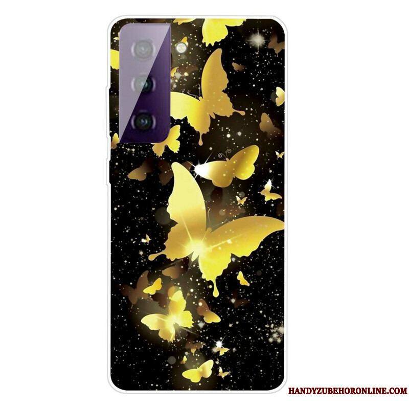 Coque Samsung Galaxy S21 FE Papillons Papillons