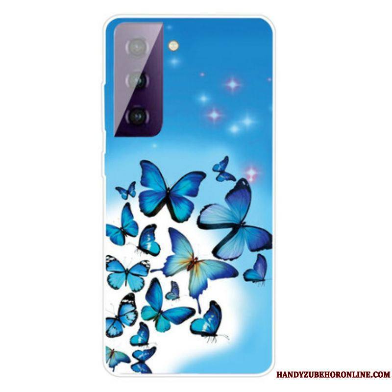 Coque Samsung Galaxy S21 FE Papillons Papillons