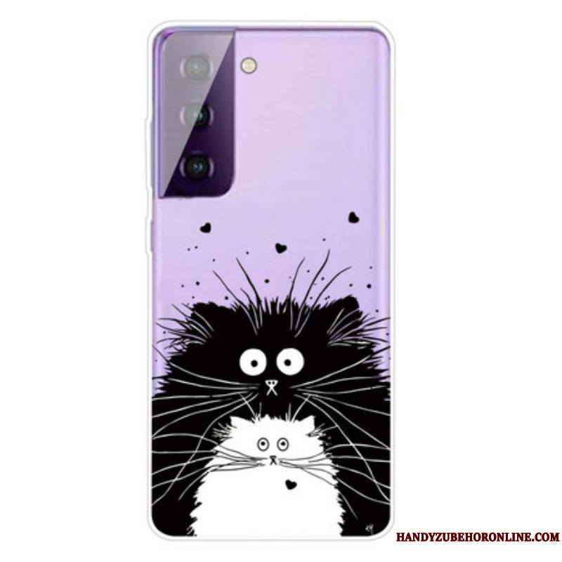 Coque Samsung Galaxy S21 FE Regarde les Chats