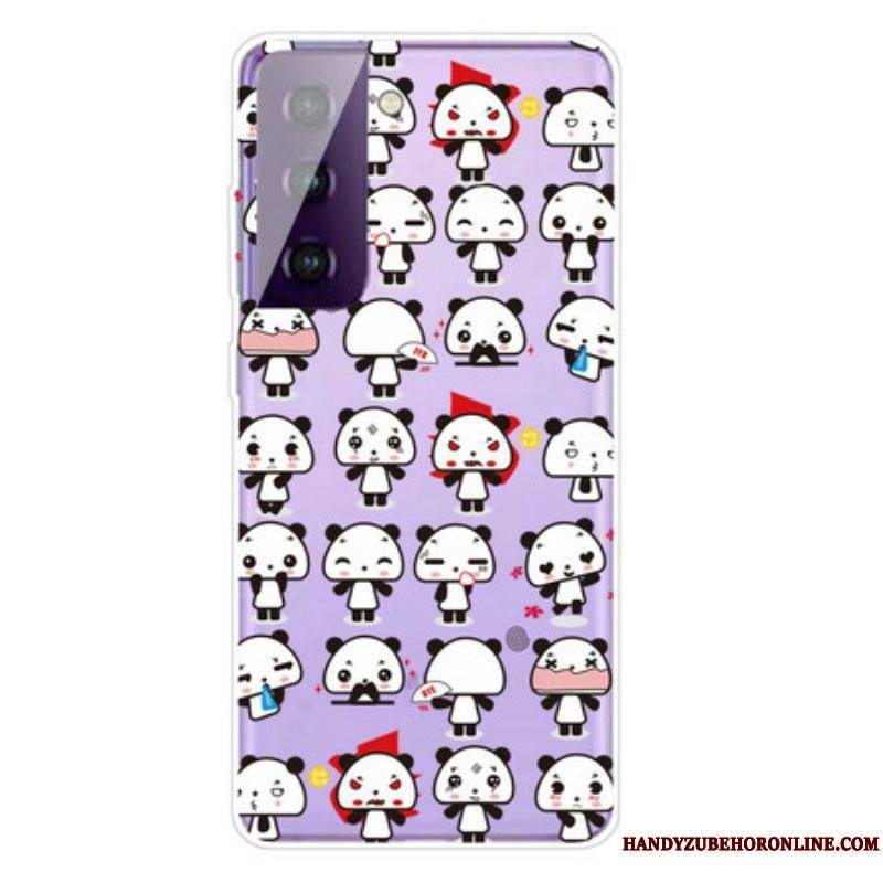 Coque Samsung Galaxy S21 FE Transparente Funny Pandas