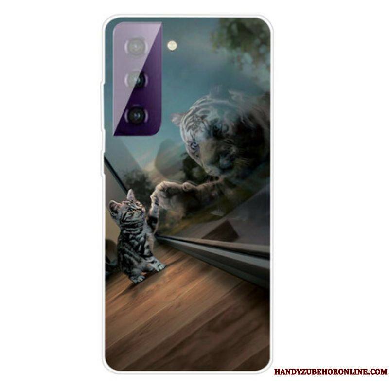 Coque Samsung Galaxy S21 Plus 5G Rêve de Chaton