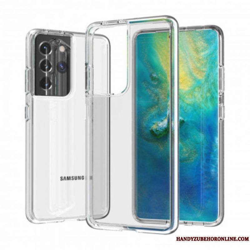 Coque Samsung Galaxy S21 Ultra 5G Colorée Transparente