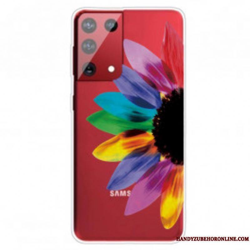 Coque Samsung Galaxy S21 Ultra 5G Fleur Colorée