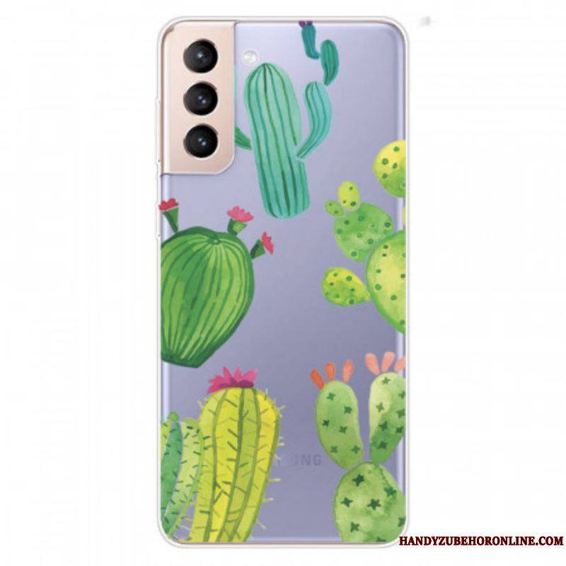 Coque Samsung Galaxy S22 5G Cactus Aquarelle