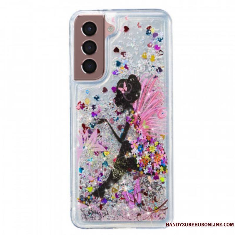 Coque Samsung Galaxy S22 5G Fée Paillettes