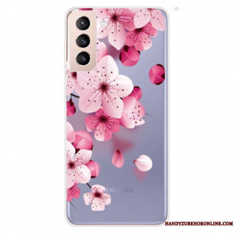 Coque Samsung Galaxy S22 5G Petites Fleurs Roses