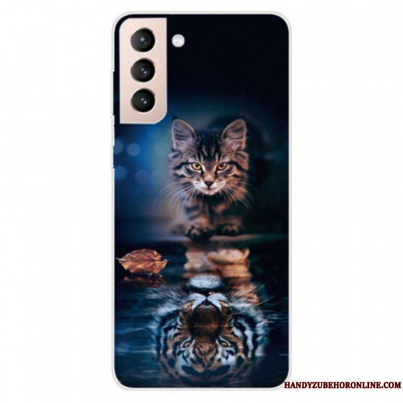 Coque Samsung Galaxy S22 5G Réflexion Chat