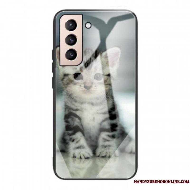 Coque Samsung Galaxy S22 5G Verre Trempé Chaton