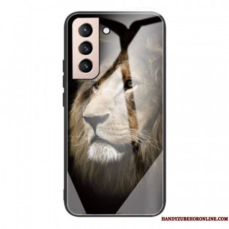 Coque Samsung Galaxy S22 5G Verre Trempé Tête de Lion